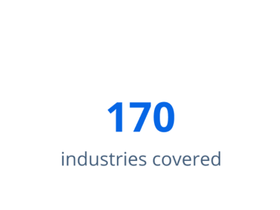 170 industries covered