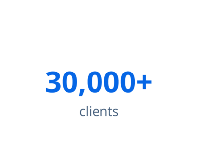 30,000+ clients